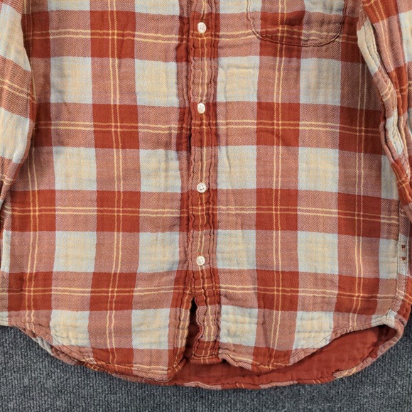 J. Crew Men's Slim Button Up Shirt Multicolor Plaid Medium Long Sleeve Cotton - Picture 4 of 13